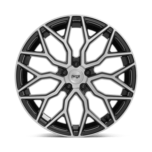 Niche M262 MAZZANTI Gloss Black Brushed Face 20x9 +35 5x114.3mm 72.6mm - Wheelwiz