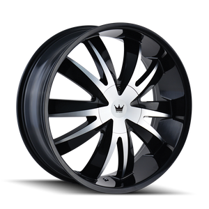 Mazzi EDGE Gloss black machined 22x8.5 +35 5x112|5x120mm 72.56mm - Wheelwiz