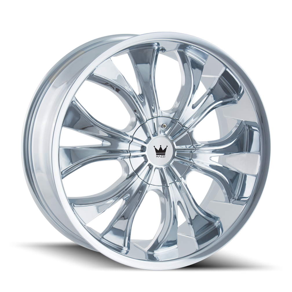 Mazzi HUSTLER Chrome 18x7.5 +40 5x108|5x114.3mm 72.62mm - Wheelwiz