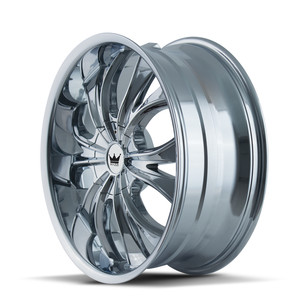 Mazzi HUSTLER Chrome 24x9.5 +18 5x127|5x139.7mm 87mm - Wheelwiz