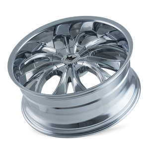 Mazzi HUSTLER Chrome 24x9.5 +18 5x127|5x139.7mm 87mm - Wheelwiz