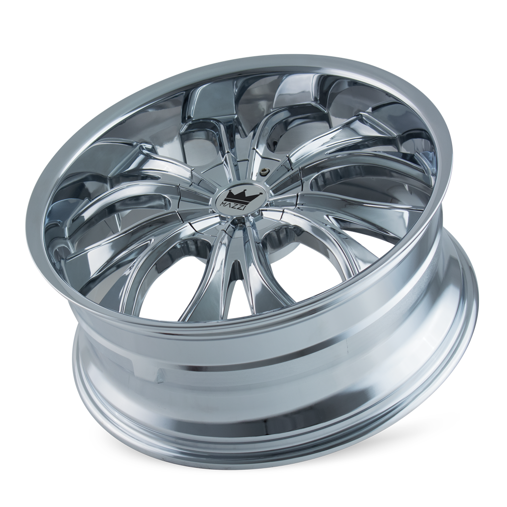 Mazzi HUSTLER Chrome 24x9.5 +30 6x135|6x139.7mm 106mm - Wheelwiz