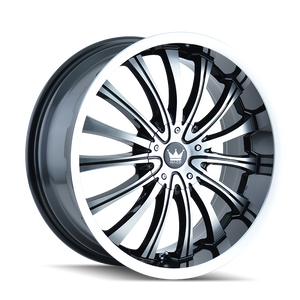 Mazzi HYPE Gloss black machined 20x8.5 +35 5x105|5x114.3mm 72.62mm