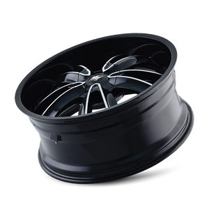 Mazzi OBSESSION Gloss black machined 22x9.5 +30 6x135|6x139.7mm 106mm - WheelWiz