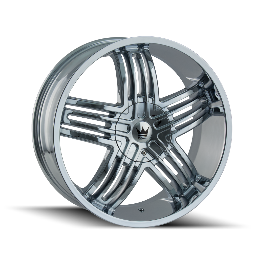 Mazzi ENTICE Chrome 22x9.5 +35 5x114.3|5x120mm 74.1mm - WheelWiz