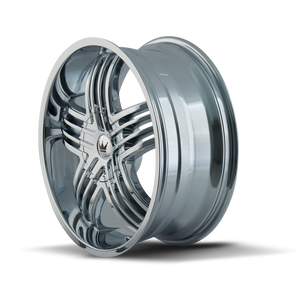 Mazzi ENTICE Chrome 20x8.5 +35 5x112|5x120mm 74.1mm - WheelWiz