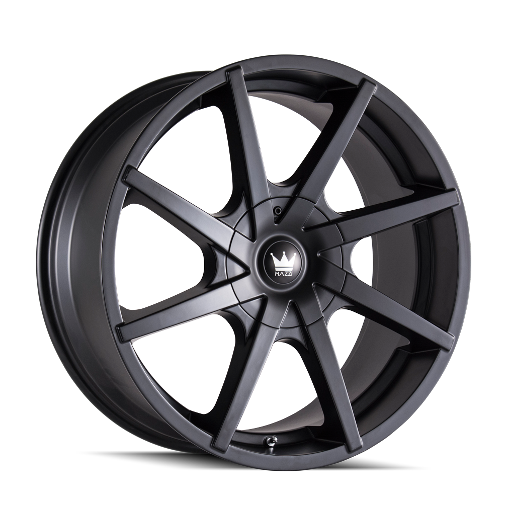 Mazzi KICKSTAND Matte black 20x8.5 +18 5x115|5x120mm 74.1mm - Wheelwiz