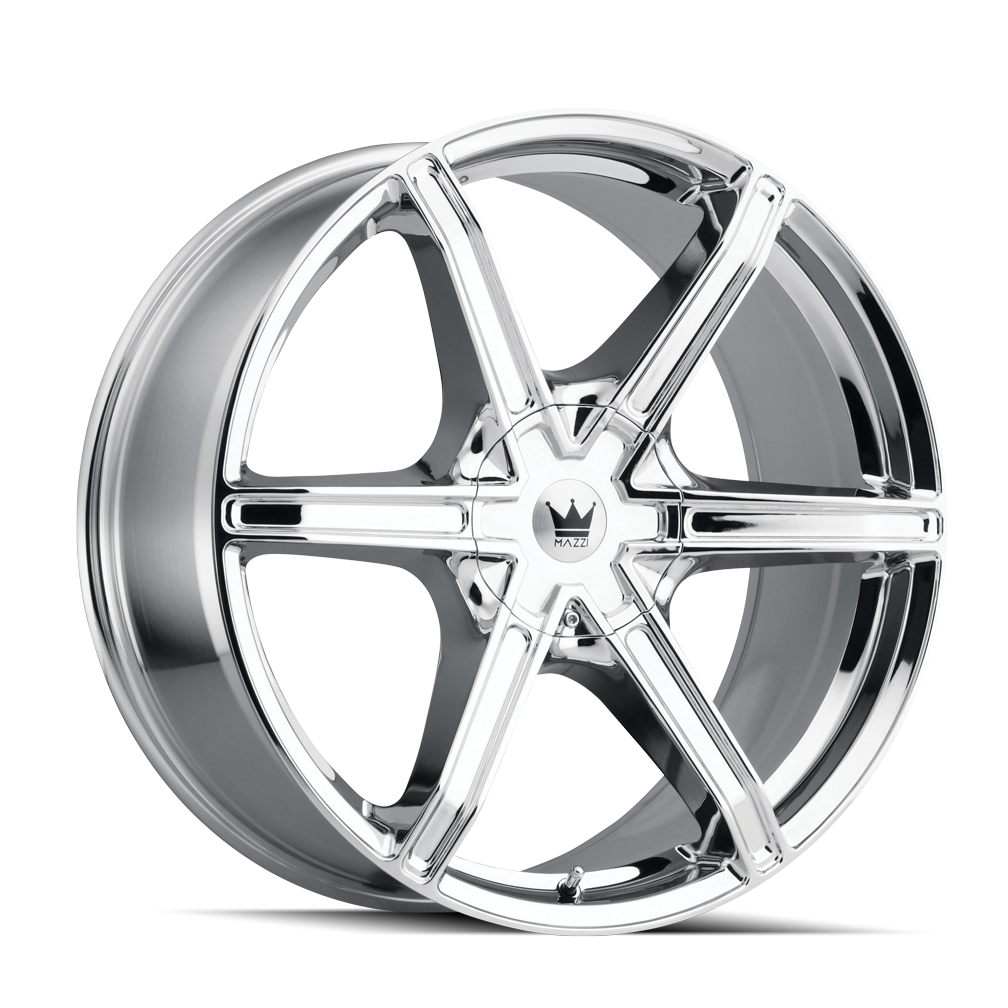 Mazzi STILTS Chrome 22x9.5 +30 6x135|6x139.7mm 106mm - Wheelwiz