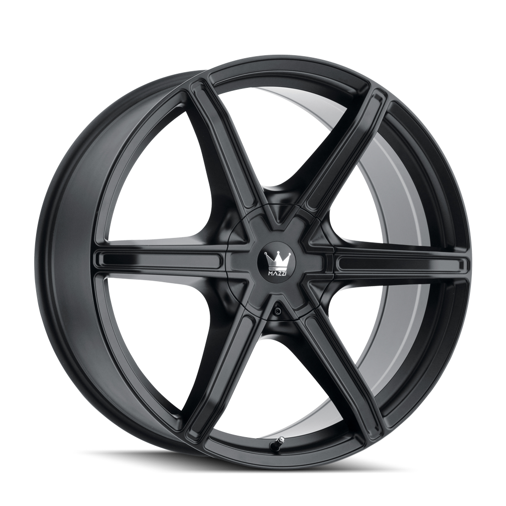Mazzi STILTS Matte black 22x9.5 +30 6x135|6x139.7mm 106mm - Wheelwiz