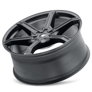 Mazzi STILTS Matte black 24x9.5 +18 5x115|5x120mm 74.1mm - Wheelwiz