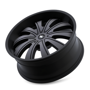 Mazzi ROLLA Matte black machined with dark 24x9.5 +30 6x135|6x139.7mm 106mm