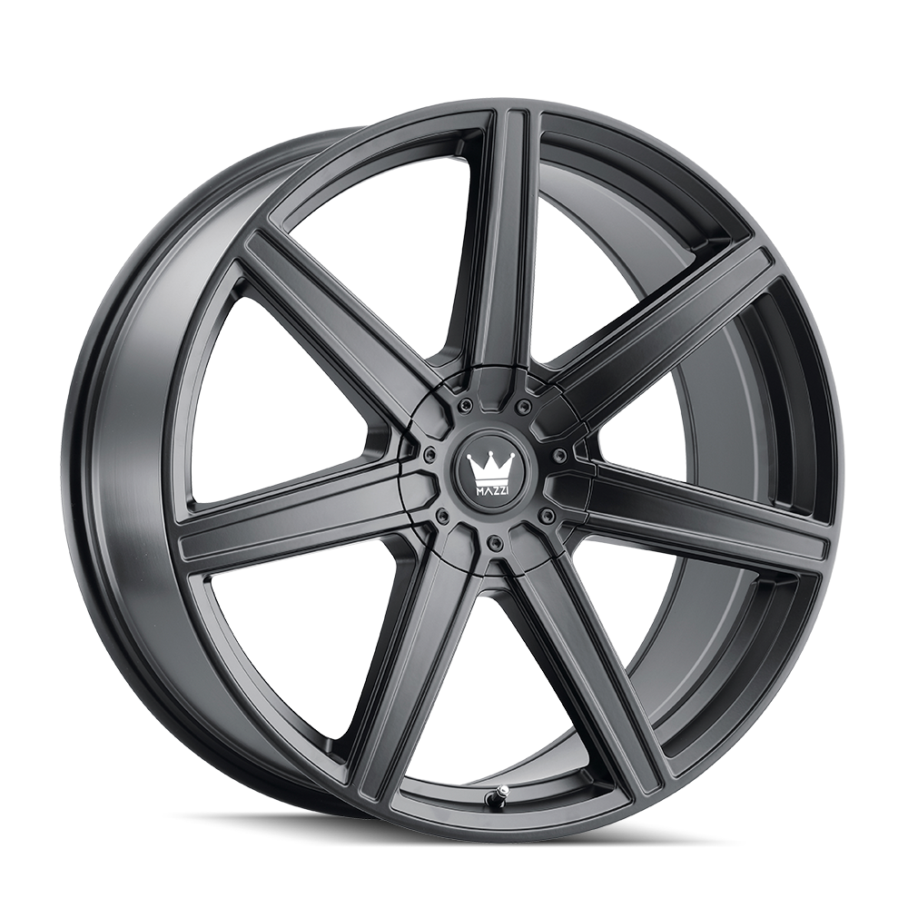 Mazzi LAGUNA Matte black 20x8.5 +35 5x114.3|5x127mm 72.6mm - Wheelwiz