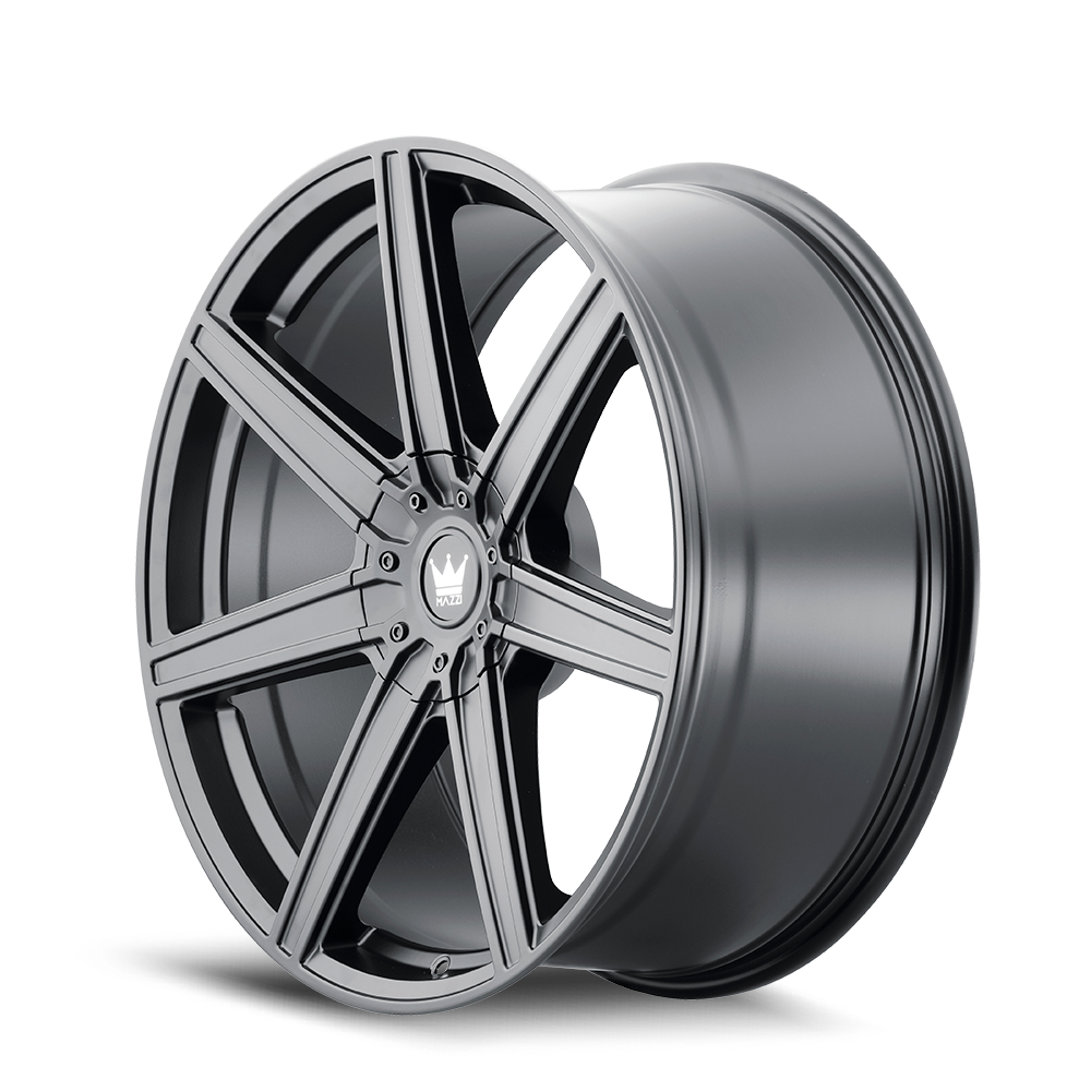 Mazzi LAGUNA Matte black 22x9.5 +18 5x115|5x120mm 74.1mm - Wheelwiz