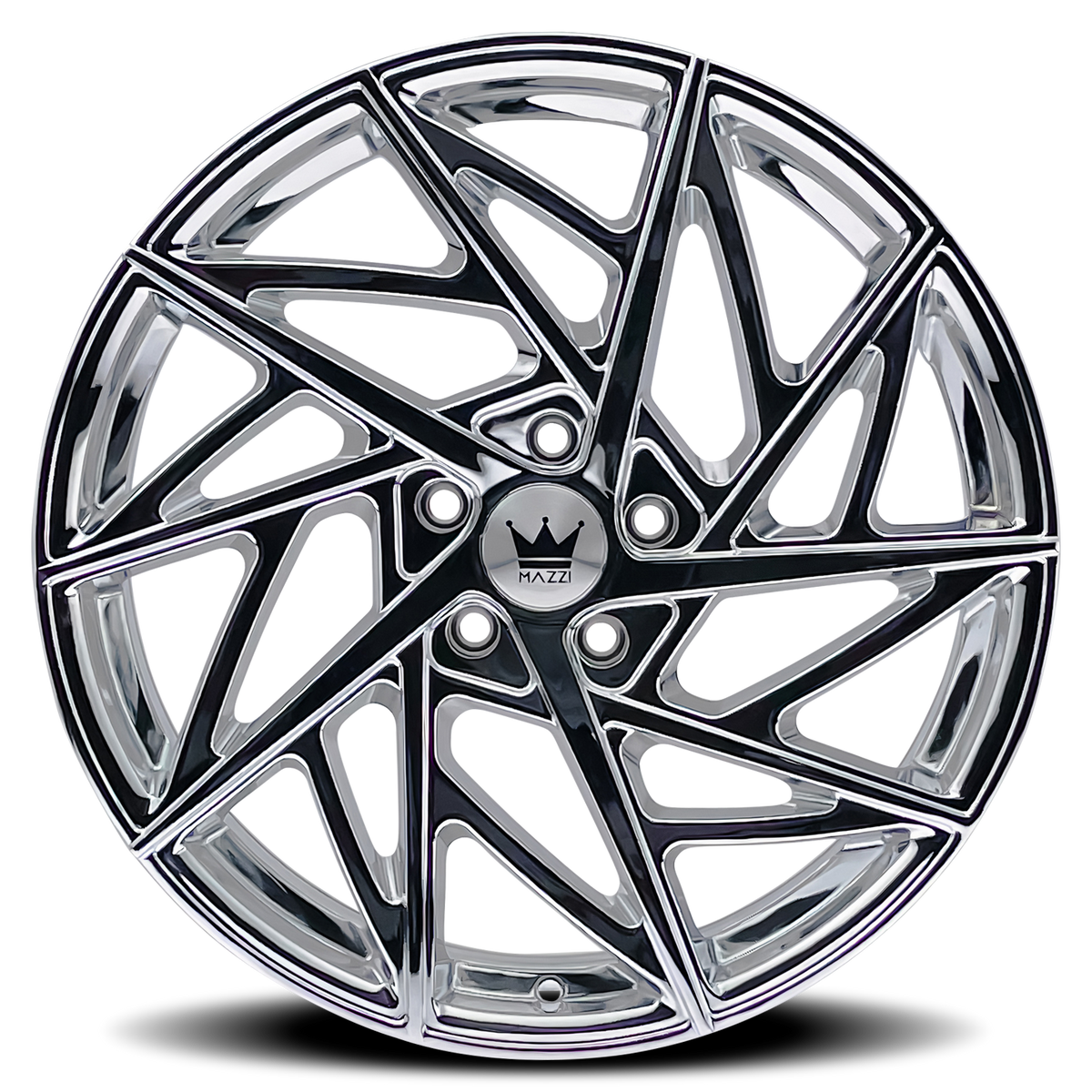 Mazzi FREESTYLE Chrome 20x8.5 +35 5x115mm 72.6mm - Wheelwiz