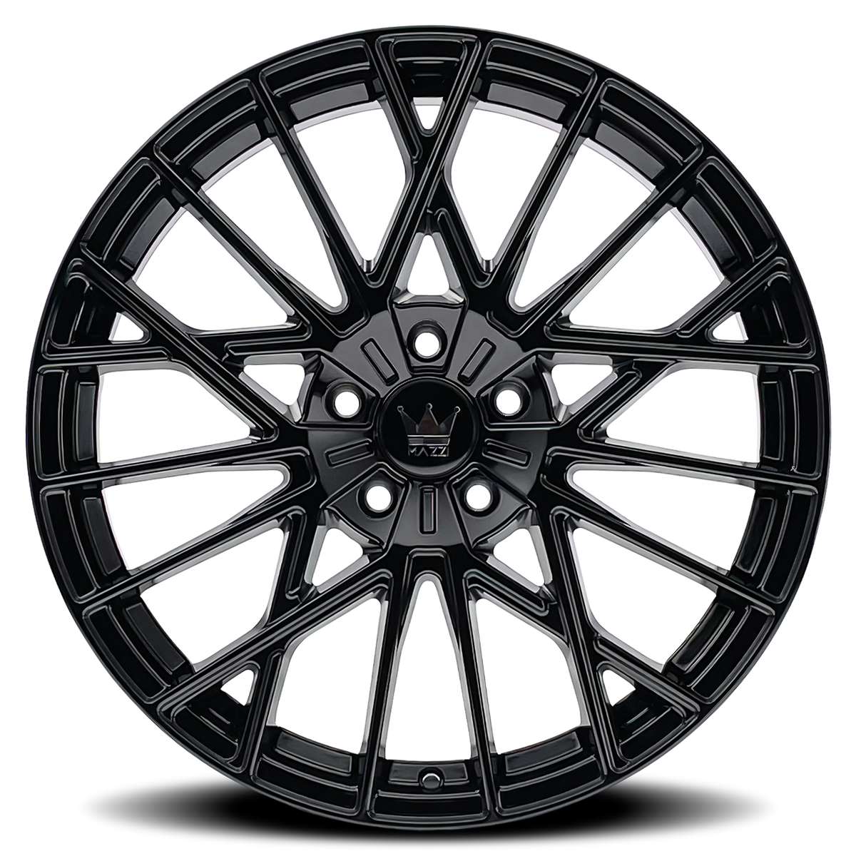Mazzi JINX Gloss black 20x8.5 +38 5x120mm 72.56mm - Wheelwiz