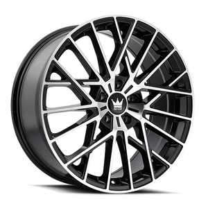 Mazzi JINX Gloss black machined 18x8 +40 5x114.3mm 72.6mm - Wheelwiz