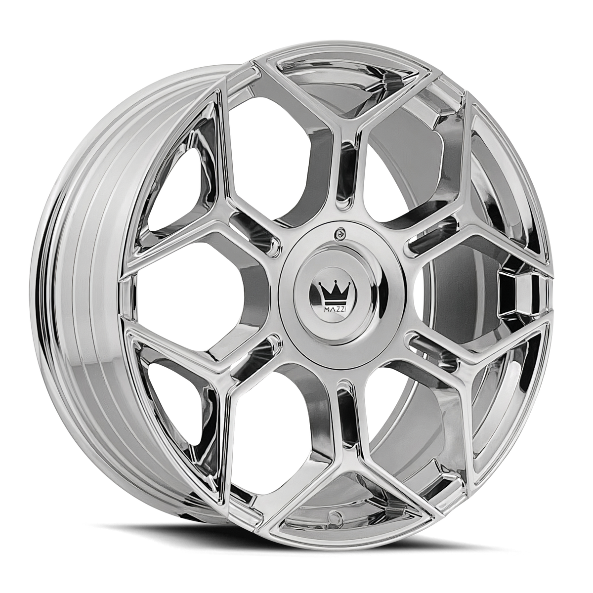 Mazzi LIBRA Chrome 20x8.5 +35 5x108|5x114.3mm 72.6mm - Wheelwiz