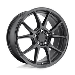 Niche M174 MESSINA Matte Black 17x8 +40 5x112mm 66.6mm - WheelWiz