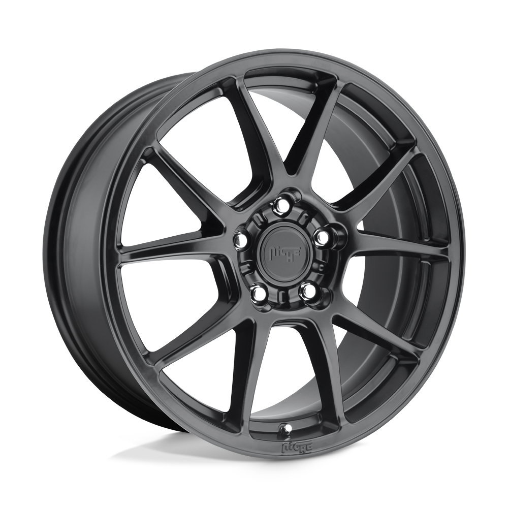 Niche M174 MESSINA Matte Black 17x8 +40 5x120mm 72.6mm - WheelWiz