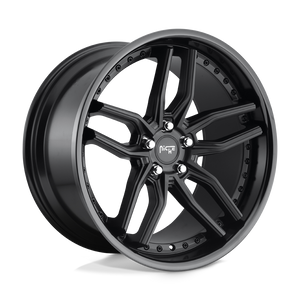 Niche M194 METHOS Gloss Black Matte Black 20x9 +27 5x112mm 66.6mm - WheelWiz