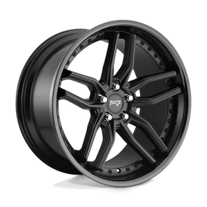 Niche M194 METHOS Gloss Black Matte Black 20x9 +27 5x112mm 66.6mm - WheelWiz