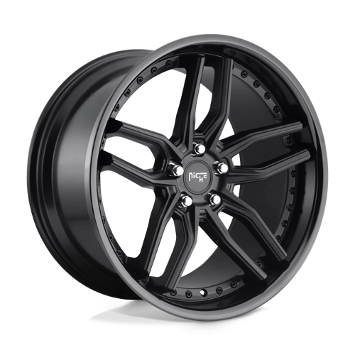 Niche M194 METHOS Gloss Black Matte Black 20x10.5 +40 5x112mm 66.6mm - Wheelwiz