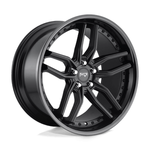 Niche M194 METHOS Gloss Black Matte Black 20x10.5 +40 5x112mm 66.6mm - Wheelwiz