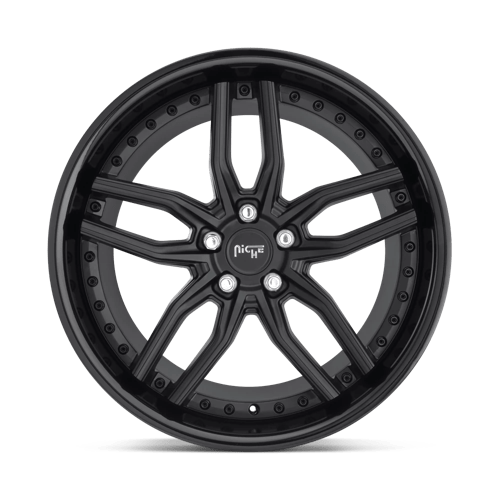 Niche M194 METHOS Gloss Black Matte Black 20x9 +27 5x112mm 66.6mm - WheelWiz