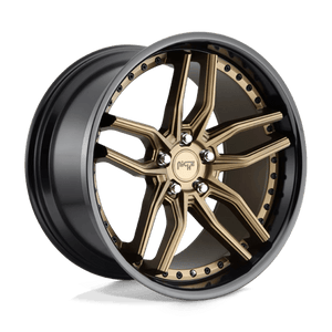 Niche M195 METHOS Matte Bronze Black Bead Ring 20x9 +42 5x112mm 66.6mm - WheelWiz