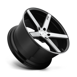Niche M124 MILAN Gloss Black Brushed 20x8.5 +34 5x112mm 66.6mm - Wheelwiz