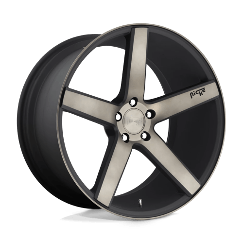 Niche M134 MILAN Matte Black Ddt Machined 22x10 +50 5x130mm 999mm - Wheelwiz
