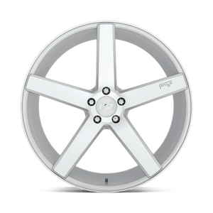 Niche M135 MILAN Gloss Silver Machined 18x8 +40 5x114.3mm 72.6mm - Wheelwiz