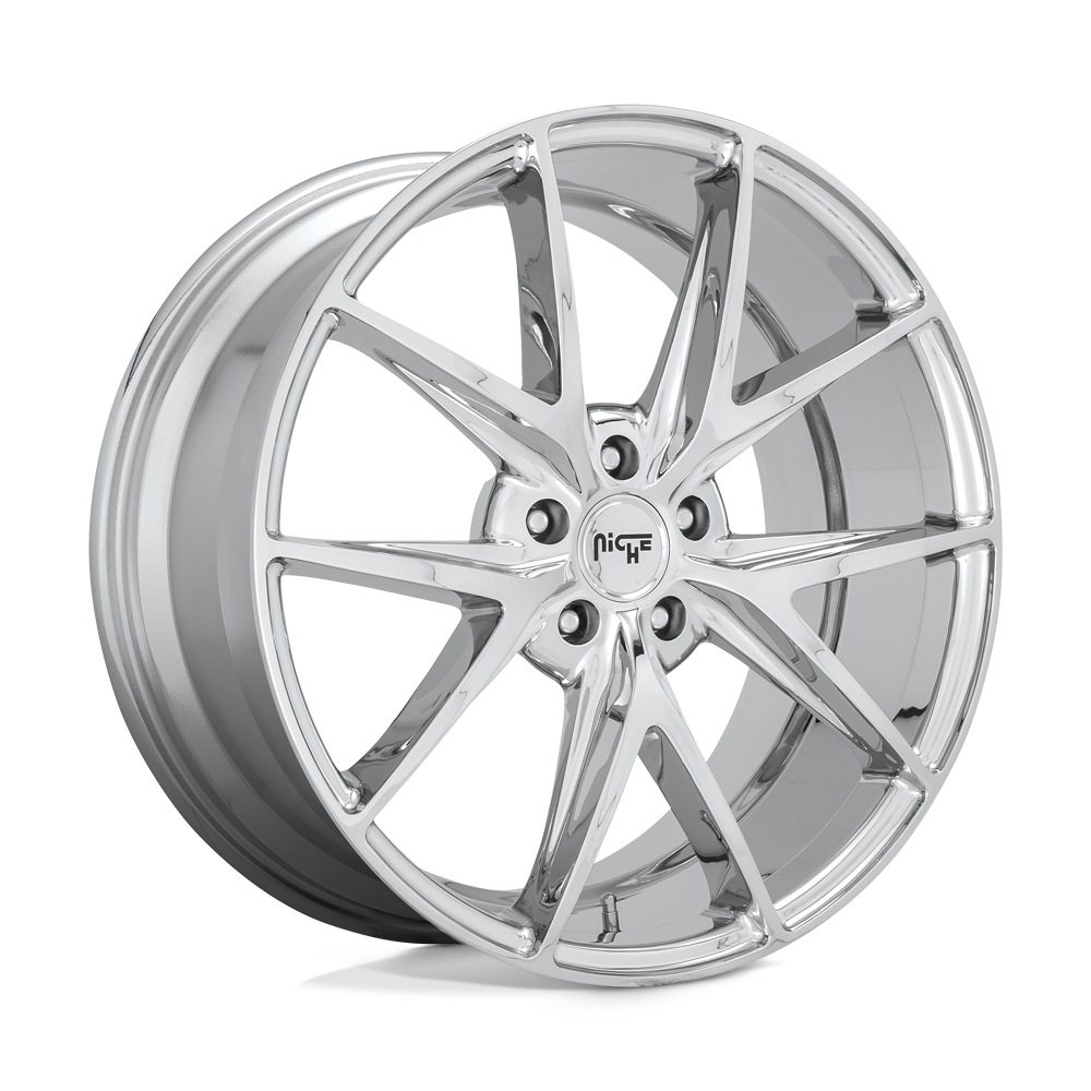 Niche M248 MISANO Chrome 18x8 +42 5x112mm 66.6mm - WheelWiz