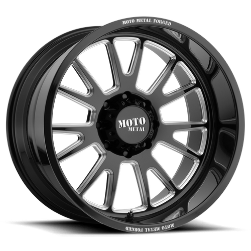 Moto Metal MO401 Gloss Black Milled 24x14 -76 6x139.7mm 106.1mm - WheelWiz