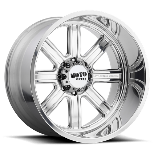 Moto Metal MO402 Polished 22x14 -76 8x165.1mm 125.1mm - WheelWiz