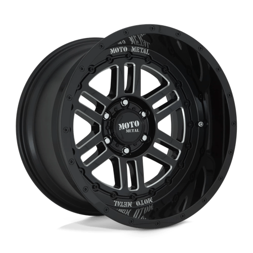 Moto Metal MO800 DEEP SIX Gloss Black Milled 20x10 -18 8x170mm 125.1mm - Wheelwiz