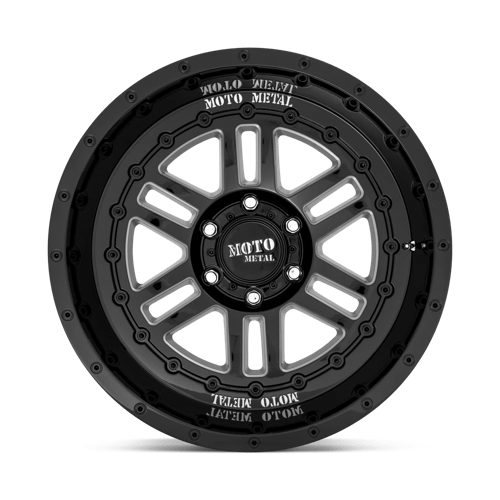 Moto Metal MO800 DEEP SIX Gloss Black Milled 20x12 -44 8x170mm 125.1mm - WheelWiz