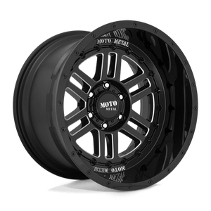 Moto Metal MO800 DEEP SIX Gloss Black Milled 20x12 -44 8x170mm 125.1mm - WheelWiz