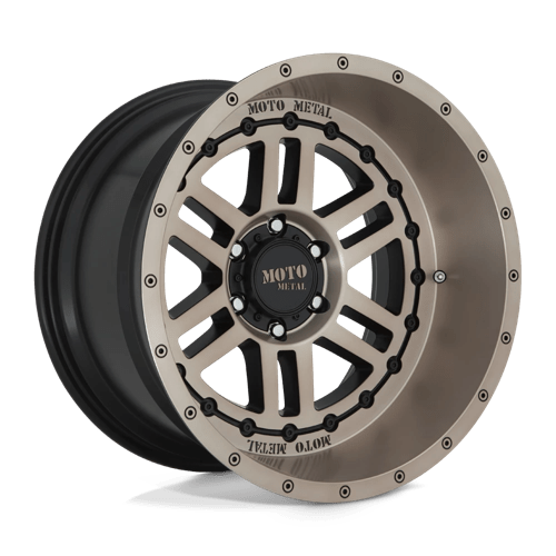 Moto Metal MO800 DEEP SIX Satin Black With Bronze Tint 20x12 -44 6x139.7mm 106.1mm - WheelWiz