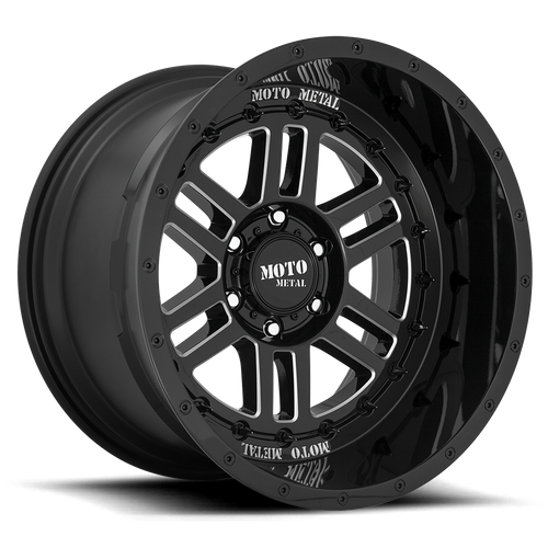 Moto Metal MO800 DEEP SIX Gloss Black Milled 20x10 -18 5x127mm 71.5mm