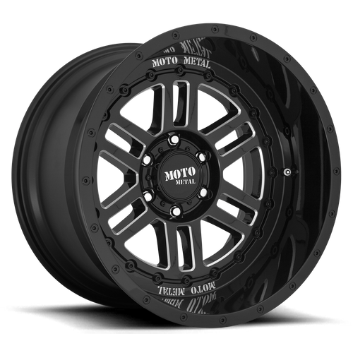 Moto Metal MO800 DEEP SIX Gloss Black Milled 20x10 -18 5x127mm 71.5mm