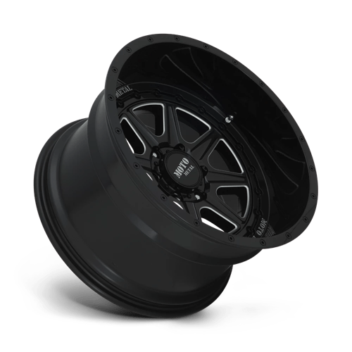 Moto Metal MO801 PHANTOM Gloss Black Milled 24x12 -44 8x170mm 125.1mm - Wheelwiz