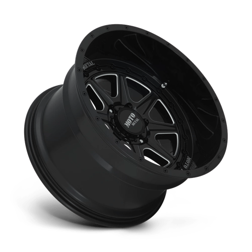 Moto Metal MO801 PHANTOM Gloss Black Milled 24x12 -44 8x165.1mm 125.1mm - Wheelwiz