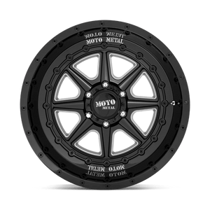 Moto Metal MO801 PHANTOM Gloss Black Milled 20x10 -18 8x170mm 125.1mm - WheelWiz