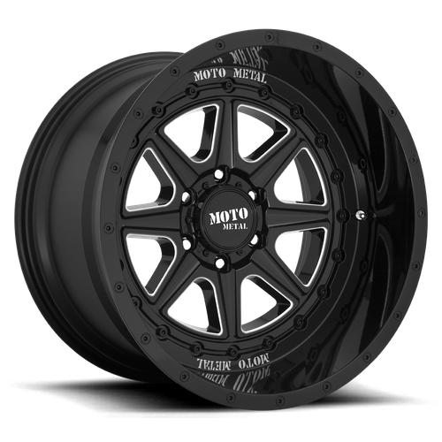 Moto Metal MO801 PHANTOM Gloss Black Milled 20x10 -18 5x127mm 71.5mm