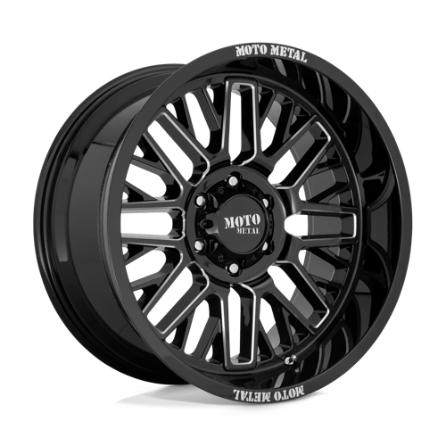 Moto Metal MO802 WARLOCK Gloss Black Milled 22x10 -18 6x135mm 87.1mm - Wheelwiz