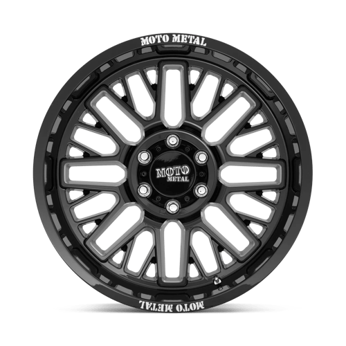 Moto Metal MO802 WARLOCK Gloss Black Milled 22x10 -18 6x135mm 87.1mm - Wheelwiz