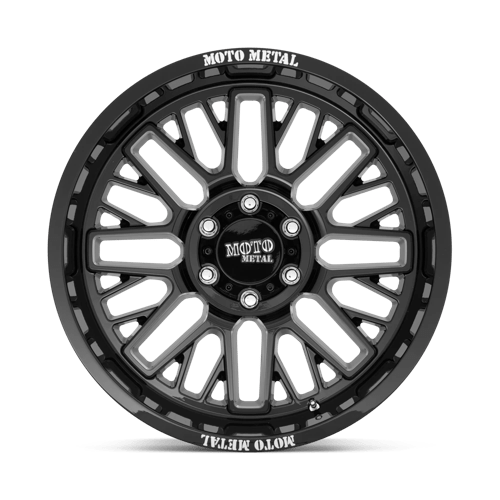 Moto Metal MO802 Gloss Black Milled 20x10 -18 8x180mm 124.2mm - WheelWiz