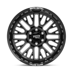 Moto Metal MO802 WARLOCK Gloss Black Milled 20x9 0 5x127mm 71.5mm - Wheelwiz