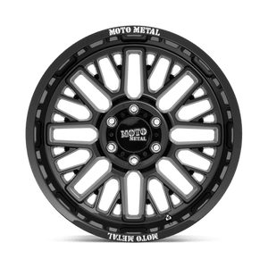 Moto Metal MO802 WARLOCK Gloss Black Milled 20x10 -18 5x150mm 110.1mm - Wheelwiz